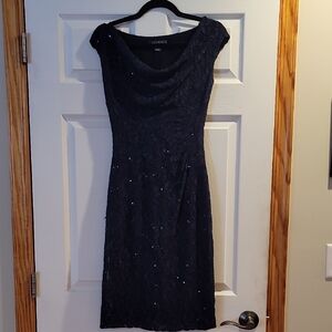 Ralph Lauren Women's Size 4 Navy Sequin Mini Dress